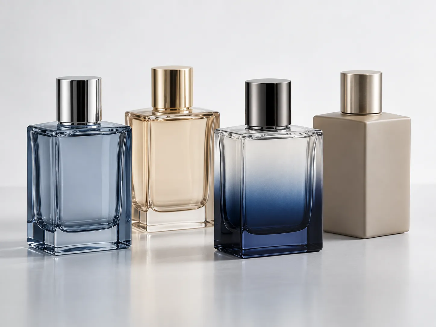 Colored perfume bottle coating