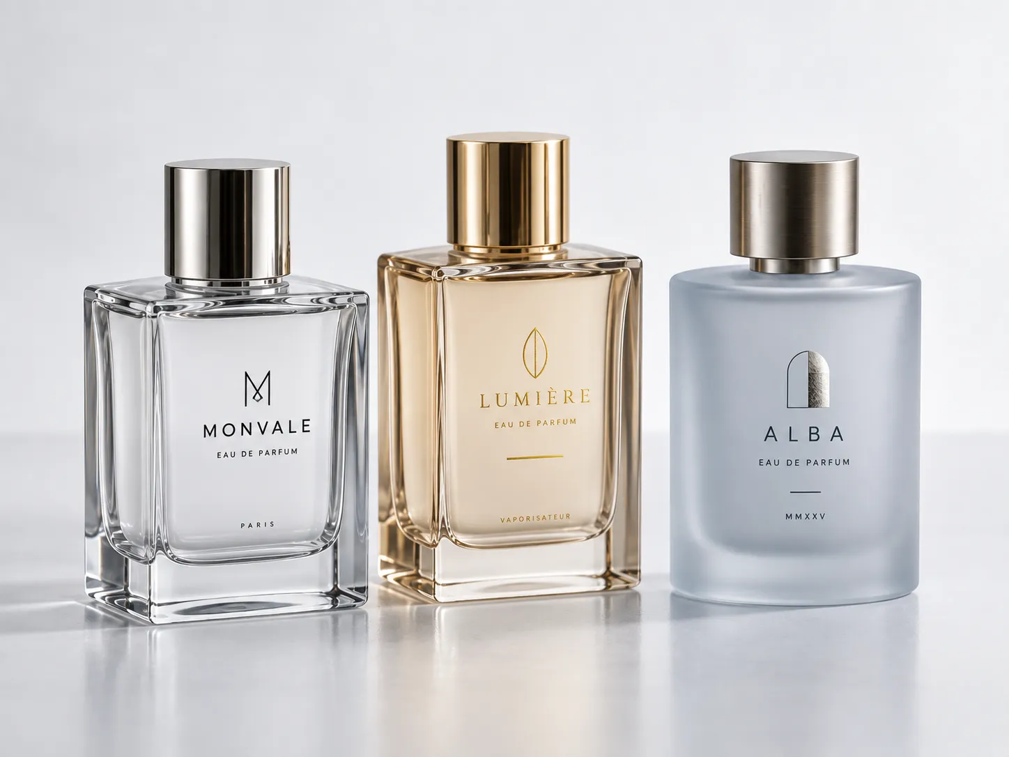 Perfume bottle logo printing and hot stamping