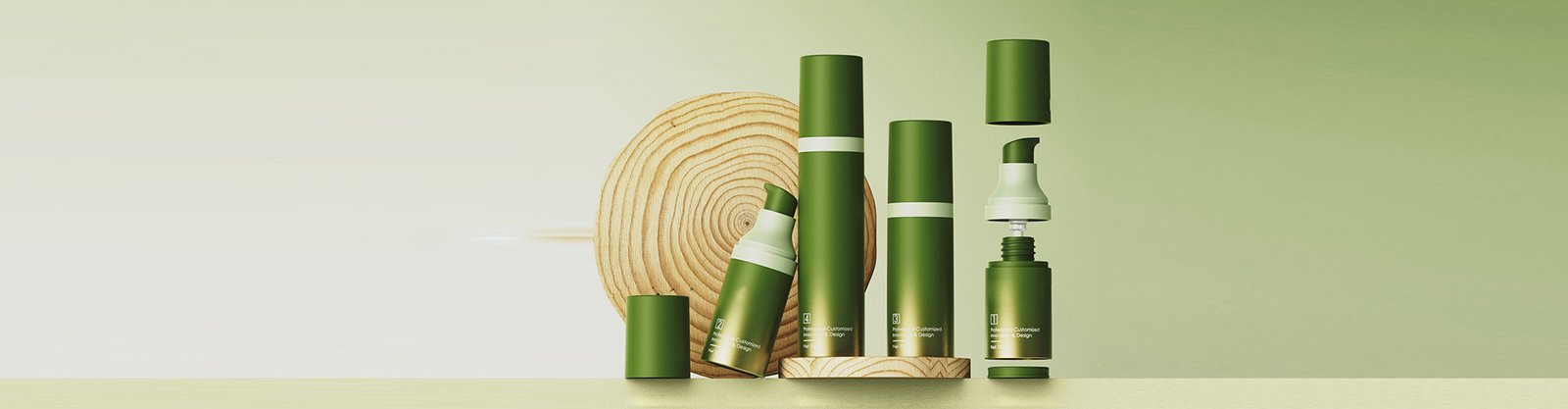 Airless cosmetic bottles