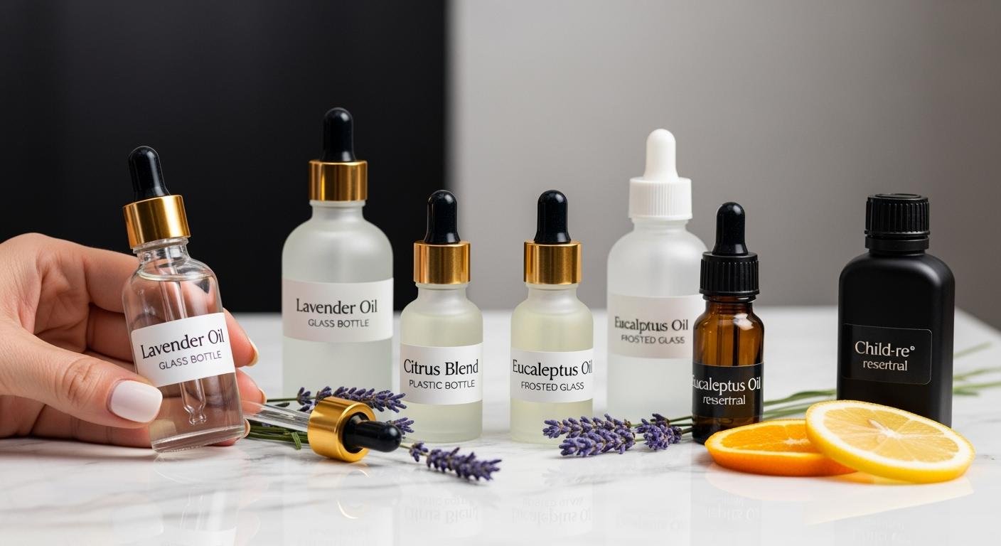 Custom Dropper Bottles for Essential Oils: Size, Color, Material, and Closure Options